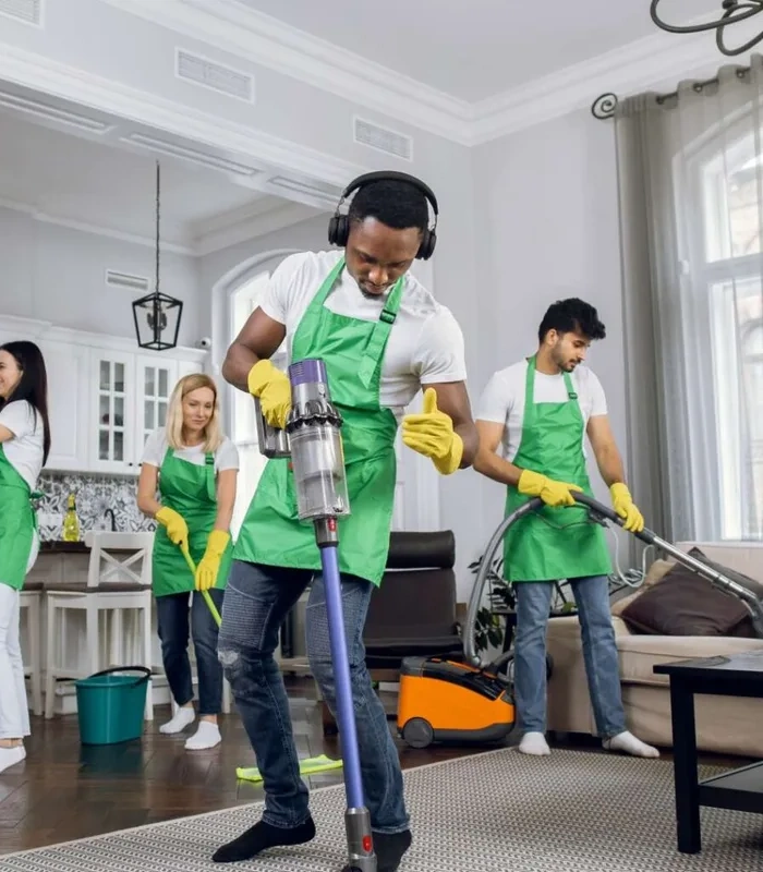 African Worker Of Cleaning Service