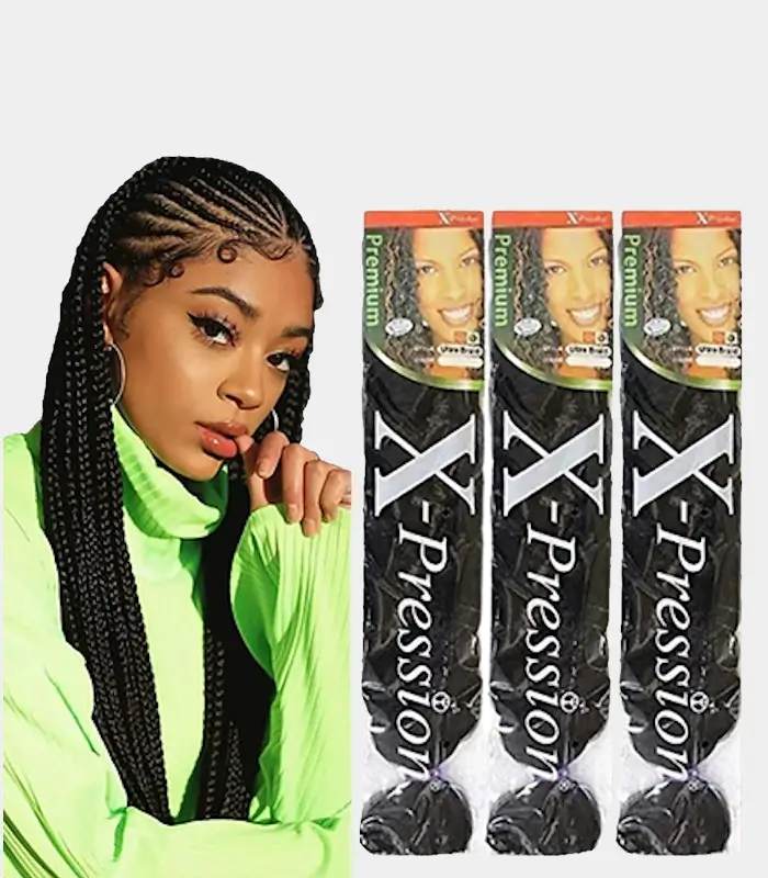 X-Pression Ultra Braids Color 1B