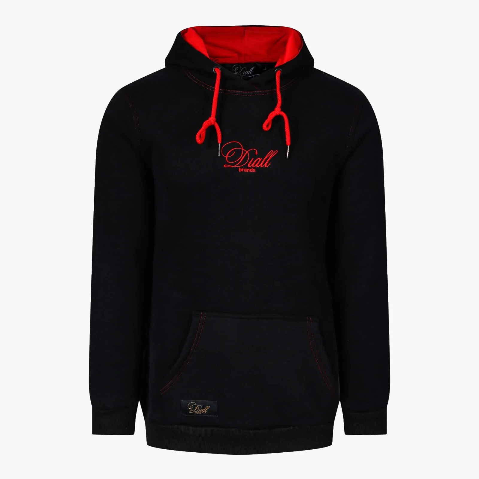 Diall Hoodie Black Red 1