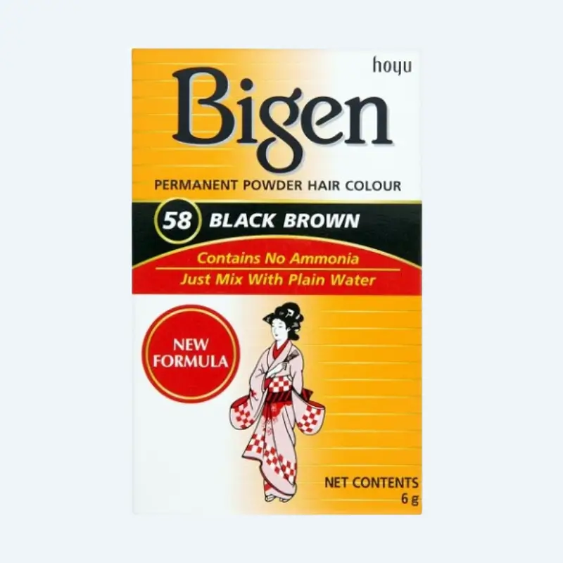 Authentic African Food Bigen Permanent Powder Hair Color #58
