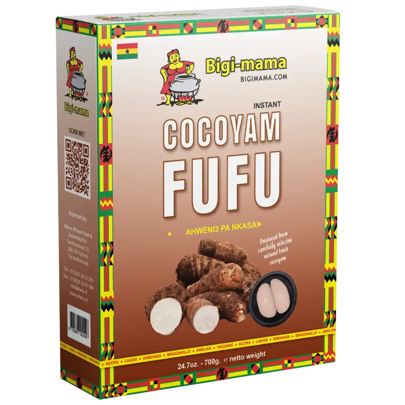 Authentic African Food Cocoyam Fufu Mockup