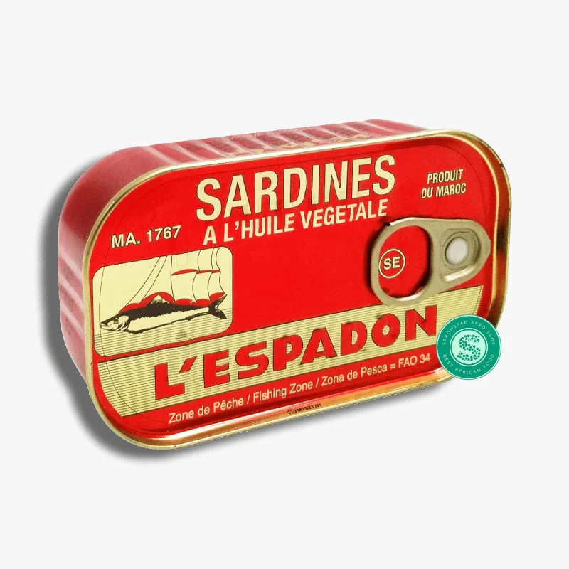 Authentic African Food Sardine Lespadon In Vegetable Oil